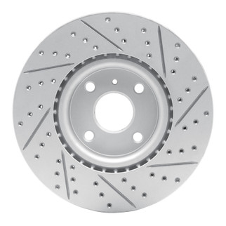 R1 16-25 Mazda MX-5 Miata Front Left Drilled & Slotted Geo-Carbon Rotor