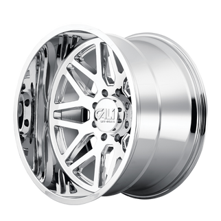 Cali Off-Road 9115 Invader 20x10 / 8x165.1 BP / -25mm Offset / 125.2mm Hub Chrome Wheel