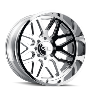 Cali Off-Road 9115 Invader 20x10 / 6x135 BP / -25mm Offset / 87.1mm Hub Chrome Wheel