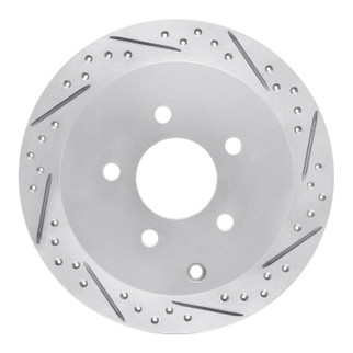 R1 01-07 Buick Rendezvous Rear Right Drilled & Slotted Geo-Carbon Rotor
