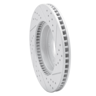 R1 02-07 Chevrolet Equinox Front Left Drilled & Slotted Geo-Carbon Rotor