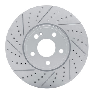 R1 19-26 Mercedes-Benz A220 Front Left Drilled & Slotted Geo-Carbon Rotor