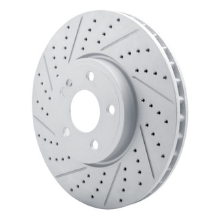 R1 19-26 Mercedes-Benz A220 Front Left Drilled & Slotted Geo-Carbon Rotor