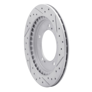R1 99-04 Chevrolet Tracker Front Left Drilled & Slotted Geo-Carbon Rotor