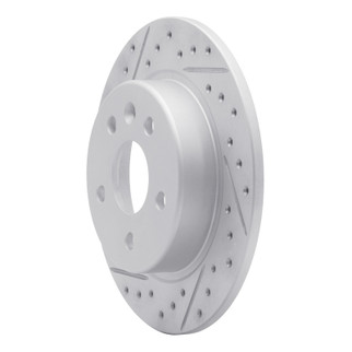 R1 16-23 Chevrolet Bolt Ev Rear Left Drilled & Slotted Geo-Carbon Rotor