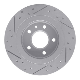 R1 11-19 Buick Cascada Rear Right Drilled & Slotted Geo-Carbon Rotor