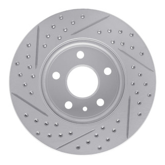R1 11-23 Chevrolet Bolt Ev Front Right Drilled & Slotted Geo-Carbon Rotor