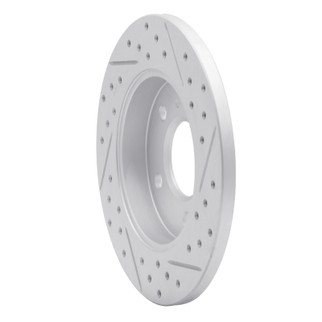 R1 04-16 Buick Lacrosse Rear Left Drilled & Slotted Geo-Carbon Rotor