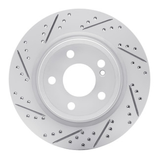 R1 14-19 Mercedes-Benz Gla250 (Mexico) Rear Left Drilled & Slotted Geo-Carbon Rotor