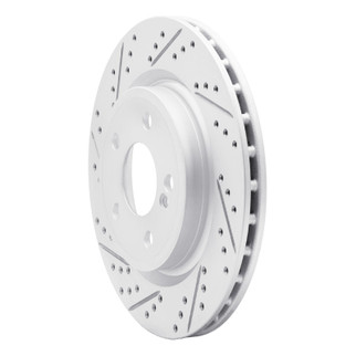 R1 14-19 Mercedes-Benz Gla250 (Mexico) Rear Left Drilled & Slotted Geo-Carbon Rotor