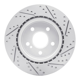 R1 14-19 Mercedes-Benz Gla250 (Mexico) Rear Left Drilled & Slotted Geo-Carbon Rotor