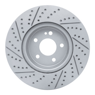 R1 16-23 Mercedes-Benz Glc300 Rear Right Drilled & Slotted Geo-Carbon Rotor