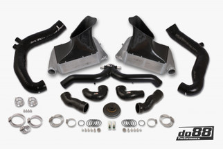 do88 10-12 Porsche 911 Turbo/Turbo S (997.2) BigPack Intercooler Kit w/Black Pipe + Inlets