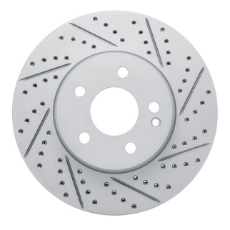 R1 16-23 Mercedes-Benz Metris Front Right Drilled & Slotted Geo-Carbon Rotor