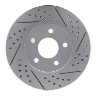 R1 06-11 Chevrolet Hhr Front Right Drilled & Slotted Geo-Carbon Rotor