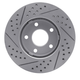 R1 06-11 Chevrolet Hhr Front Right Drilled & Slotted Geo-Carbon Rotor