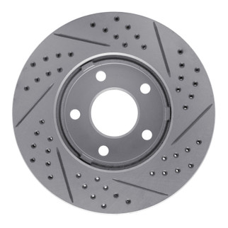 R1 06-11 Chevrolet Hhr Front Left Drilled & Slotted Geo-Carbon Rotor