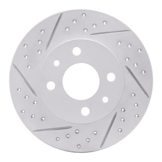 R1 09-19 Dodge Vision (Mexico) Front Left Drilled & Slotted Geo-Carbon Rotor