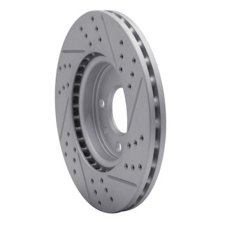 R1 09-19 Dodge Vision (Mexico) Front Left Drilled & Slotted Geo-Carbon Rotor