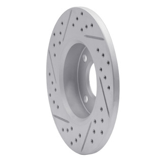 R1 09-19 Fiat 500 (USA/Canada) Rear Right Drilled & Slotted Geo-Carbon Rotor