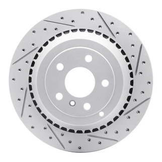 R1 06-12 Mercedes-Benz Ml450 Rear Right Drilled & Slotted Geo-Carbon Rotor