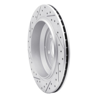 R1 06-12 Mercedes-Benz Ml450 Rear Right Drilled & Slotted Geo-Carbon Rotor