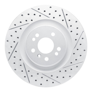 R1 06-12 Mercedes-Benz Ml350 Front Right Drilled & Slotted Geo-Carbon Rotor
