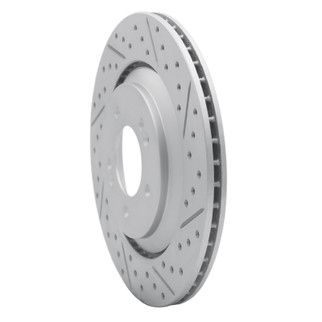 R1 19-25 Hyundai Veloster N Rear Right Drilled & Slotted Geo-Carbon Rotor