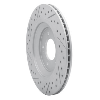 R1 19-25 Hyundai Veloster N Rear Right Drilled & Slotted Geo-Carbon Rotor