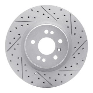 R1 06-12 Mercedes-Benz R350 Front Right Drilled & Slotted Geo-Carbon Rotor