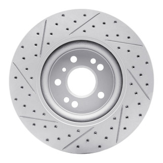 R1 06-12 Mercedes-Benz R350 Front Right Drilled & Slotted Geo-Carbon Rotor