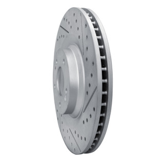 R1 19-22 Hyundai Veloster N Front Right Drilled & Slotted Geo-Carbon Rotor