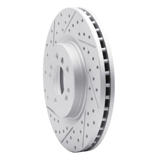 R1 06-12 Mercedes-Benz R320 Front Left Drilled & Slotted Geo-Carbon Rotor