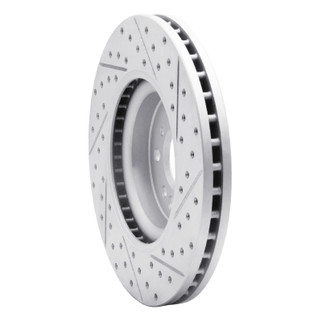 R1 06-12 Mercedes-Benz R320 Front Left Drilled & Slotted Geo-Carbon Rotor