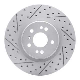R1 06-12 Mercedes-Benz R320 Front Left Drilled & Slotted Geo-Carbon Rotor