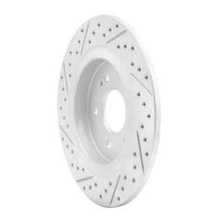 R1 19-25 Hyundai Palisade Rear Right Drilled & Slotted Geo-Carbon Rotor