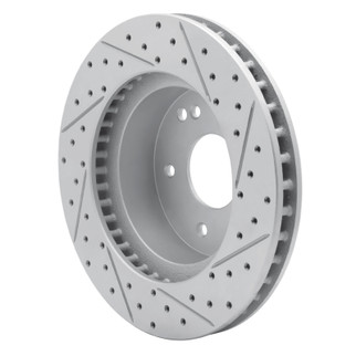 R1 63-82 Chevrolet Camaro Rear Left/Front Left Drilled & Slotted Geo-Carbon Rotor
