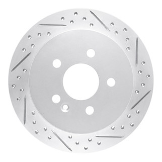 R1 98-05 Mercedes-Benz Ml350 Rear Right Drilled & Slotted Geo-Carbon Rotor