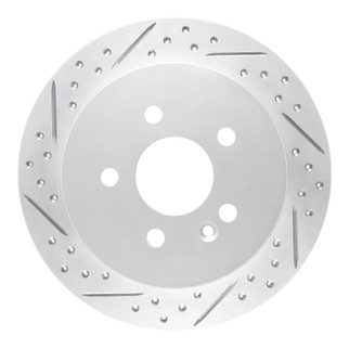 R1 98-05 Mercedes-Benz Ml320 Rear Left Drilled & Slotted Geo-Carbon Rotor
