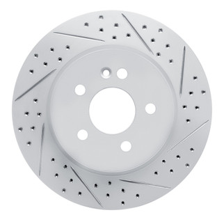 R1 98-05 Mercedes-Benz Ml350 Front Right Drilled & Slotted Geo-Carbon Rotor