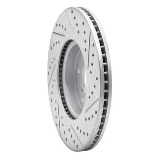 R1 13-25 Acura RDX Front Left Drilled & Slotted Geo-Carbon Rotor