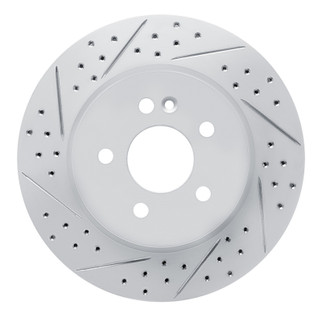 R1 98-05 Mercedes-Benz Ml320 Front Left Drilled & Slotted Geo-Carbon Rotor