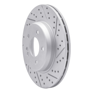R1 15-23 Mercedes-Benz E350 Rear Right Drilled & Slotted Geo-Carbon Rotor