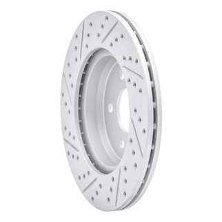 R1 15-23 Mercedes-Benz E350 Rear Right Drilled & Slotted Geo-Carbon Rotor
