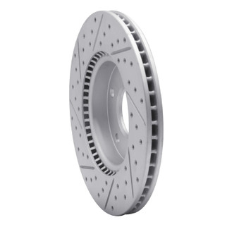 R1 17-22 Hyundai Ioniq Front Right Drilled & Slotted Geo-Carbon Rotor