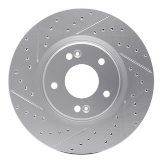 R1 15-26 Hyundai Elantra Front Right Drilled & Slotted Geo-Carbon Rotor