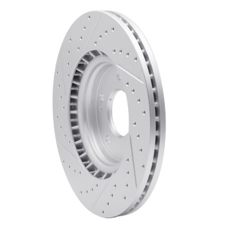 R1 15-26 Hyundai Elantra Front Right Drilled & Slotted Geo-Carbon Rotor