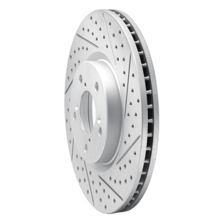 R1 07-20 Acura RLX Front Right Drilled & Slotted Geo-Carbon Rotor