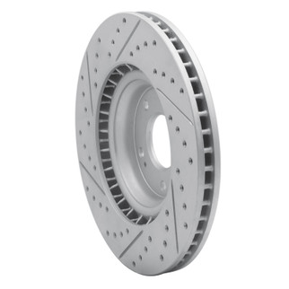R1 19-22 Hyundai Veloster N Front Right Drilled & Slotted Geo-Carbon Rotor