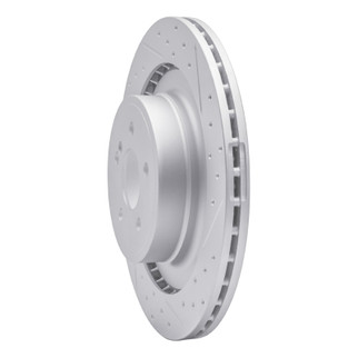 R1 10-18 Mercedes-Benz Cls63 AMG Rear Right Drilled & Slotted Geo-Carbon Rotor